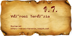 Városi Terézia névjegykártya