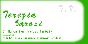 terezia varosi business card